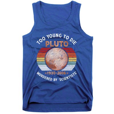 Retro Never Forget Pluto Great Gift Vintage Planet Funny Science Gift Tank Top