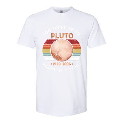 Retro Never Forget Pluto Great Gift Vintage Planet Funny Science Gift Softstyle CVC T-Shirt