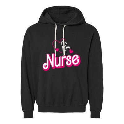 Retro Nurse Gifts Nurse Week Gifts Funny Nurse Garment-Dyed Fleece Hoodie