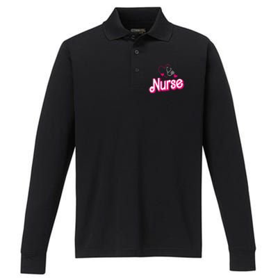 Retro Nurse Gifts Nurse Week Gifts Funny Nurse Performance Long Sleeve Polo