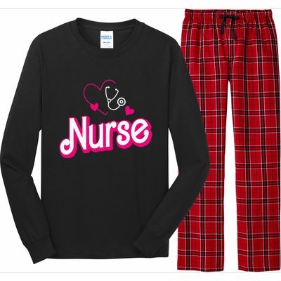 Retro Nurse Gifts Nurse Week Gifts Funny Nurse Long Sleeve Pajama Set