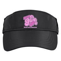 Retro Never Give Up Breast Cancer Awareness Adult Drive Performance Visor