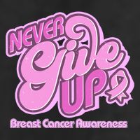 Retro Never Give Up Breast Cancer Awareness Adult Drive Performance Visor