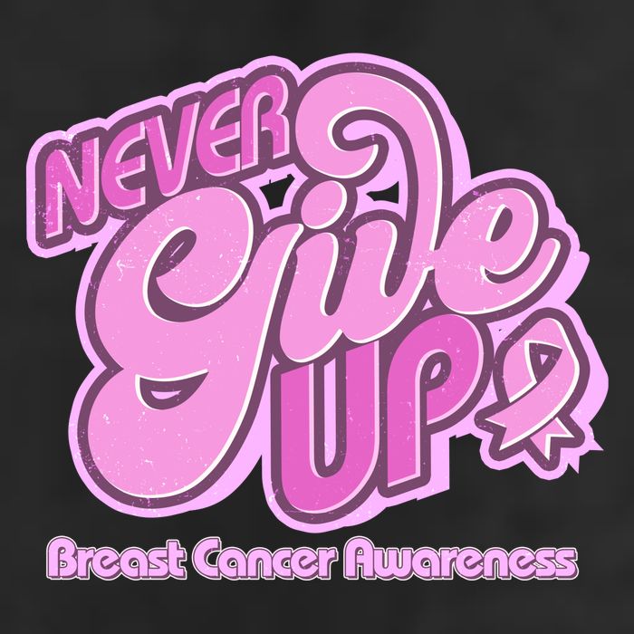 Retro Never Give Up Breast Cancer Awareness Adult Drive Performance Visor