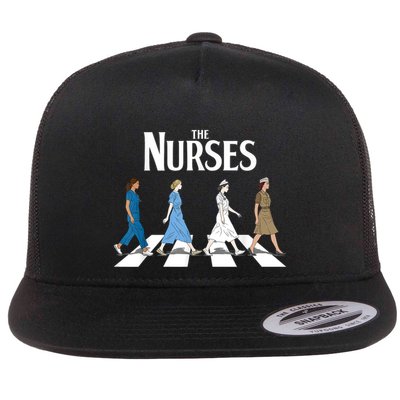 Retro Nurse Gifts Nurse Week Funny Nurse Flatbill Hat