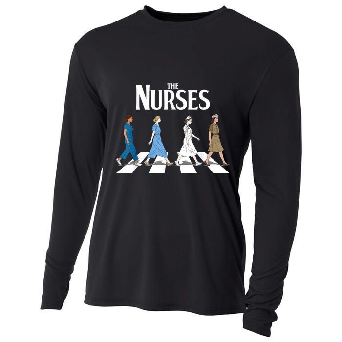 Retro Nurse Gifts Nurse Week Funny Nurse Cooling Performance Long Sleeve Crew