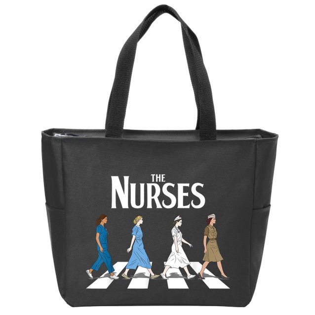 Retro Nurse Gifts Nurse Week Funny Nurse Zip Tote Bag