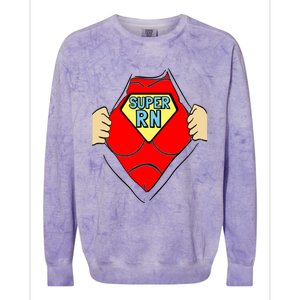 Registered Nurse Gift Super Nurse Great Gift Colorblast Crewneck Sweatshirt