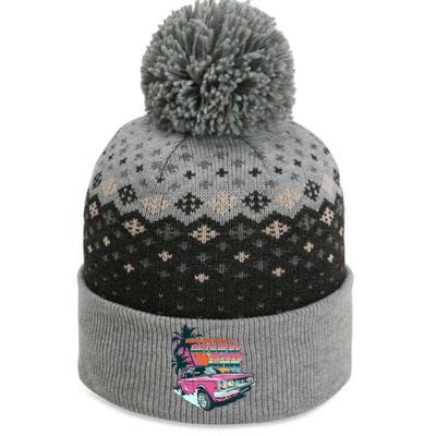 Retro Nothing Good Starts In A Getaway Car The Baniff Cuffed Pom Beanie