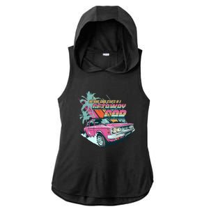 Retro Nothing Good Starts In A Getaway Car Ladies PosiCharge Tri-Blend Wicking Draft Hoodie Tank