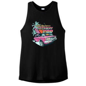 Retro Nothing Good Starts In A Getaway Car Ladies PosiCharge Tri-Blend Wicking Tank