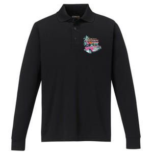 Retro Nothing Good Starts In A Getaway Car Performance Long Sleeve Polo