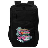 Retro Nothing Good Starts In A Getaway Car Impact Tech Backpack