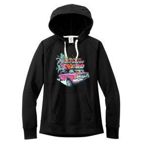 Retro Nothing Good Starts In A Getaway Car Women's Fleece Hoodie