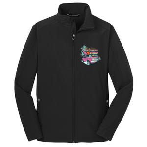 Retro Nothing Good Starts In A Getaway Car Core Soft Shell Jacket