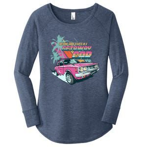 Retro Nothing Good Starts In A Getaway Car Women's Perfect Tri Tunic Long Sleeve Shirt