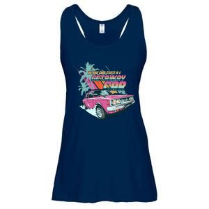 Retro Nothing Good Starts In A Getaway Car Ladies Essential Flowy Tank