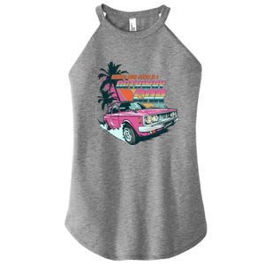 Retro Nothing Good Starts In A Getaway Car Women's Perfect Tri Rocker Tank