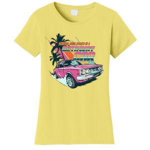 Retro Nothing Good Starts In A Getaway Car Women's T-Shirt