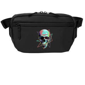 Retro Neon Graffiti Paint Skull Crossbody Pack