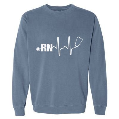 RN Nurse Heartbeat Registered Nurse Garment-Dyed Sweatshirt