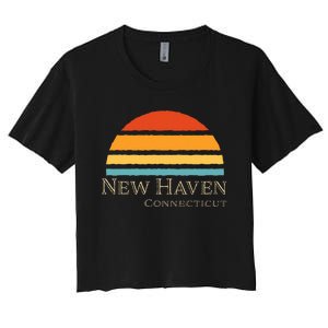 Retro New Haven Connecticut Women's Crop Top Tee