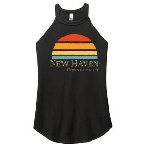 Retro New Haven Connecticut Women's Perfect Tri Rocker Tank