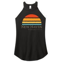 Retro New Haven Connecticut Women's Perfect Tri Rocker Tank