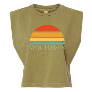 Retro New Haven Connecticut Garment-Dyed Women's Muscle Tee