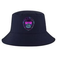 Retro Neon Hipster Gorilla Ape Cool Comfort Performance Bucket Hat