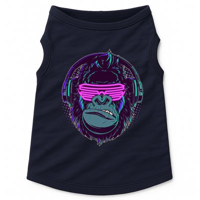 Retro Neon Hipster Gorilla Ape Doggie Tank