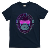 Retro Neon Hipster Gorilla Ape T-Shirt