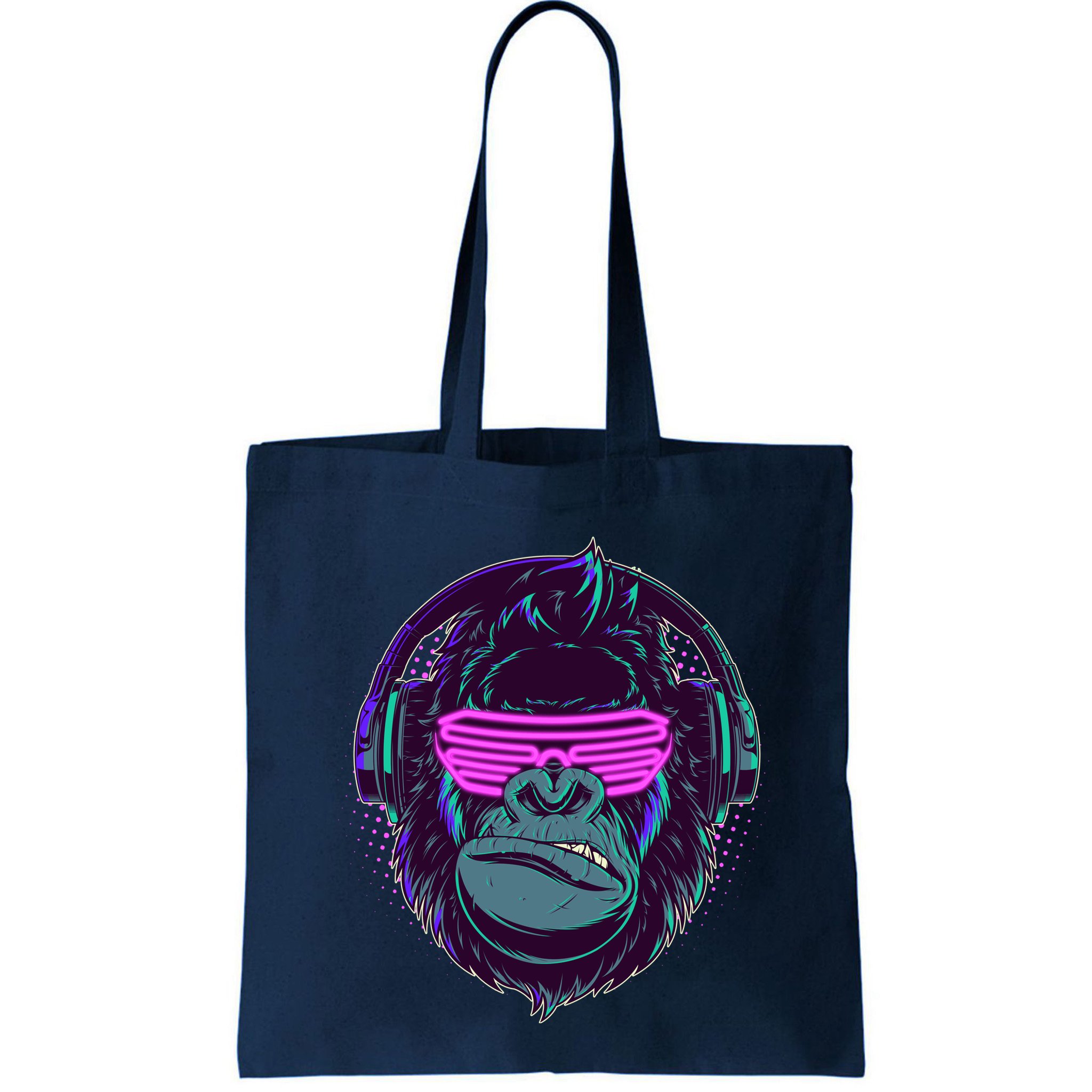 Retro Neon Hipster Gorilla Ape Bag