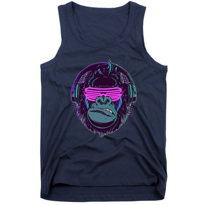 Retro Neon Hipster Gorilla Ape Tank Top