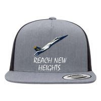 Reach New Heights Blue Angel Flat Bill Trucker Hat