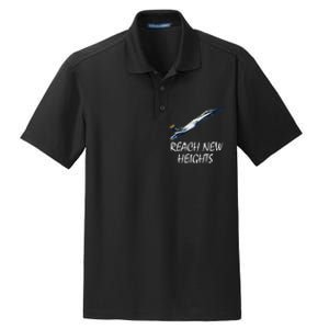 Reach New Heights Blue Angel Dry Zone Grid Polo