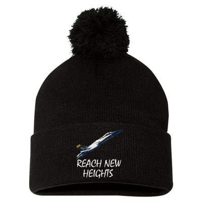 Reach New Heights Blue Angel Pom Pom 12in Knit Beanie