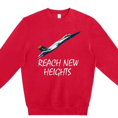 Reach New Heights Blue Angel Premium Crewneck Sweatshirt