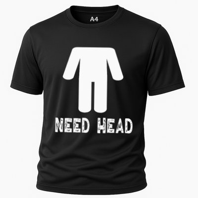 retro Need Head Adult Headless Man Performance Shirt