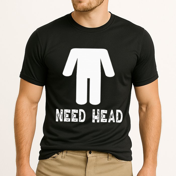 retro Need Head Adult Headless Man Cooling Performance Crew T-Shirt