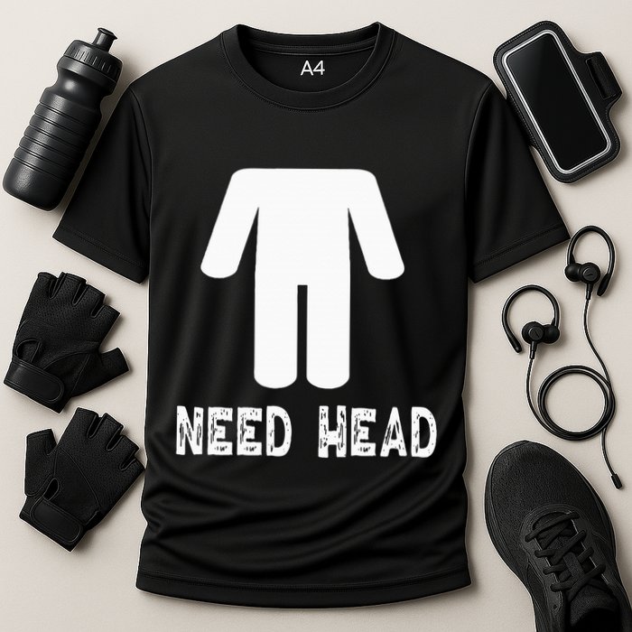 retro Need Head Adult Headless Man Cooling Performance Crew T-Shirt