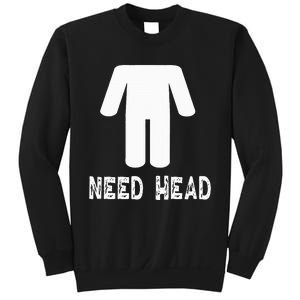 retro Need Head Adult Headless Man Sweatshirt