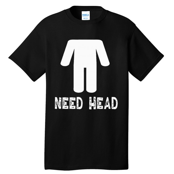 retro Need Head Adult Headless Man Tall T-Shirt