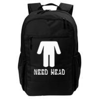 retro Need Head Adult Headless Man Daily Commute Backpack