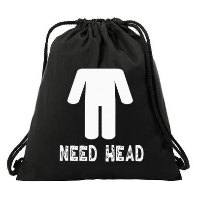 retro Need Head Adult Headless Man Drawstring Bag
