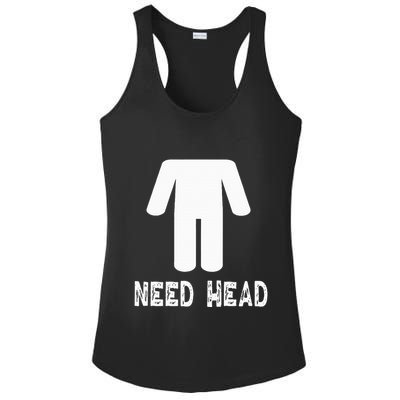 retro Need Head Adult Headless Man Ladies PosiCharge Competitor Racerback Tank