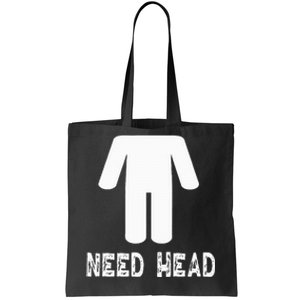 retro Need Head Adult Headless Man Tote Bag