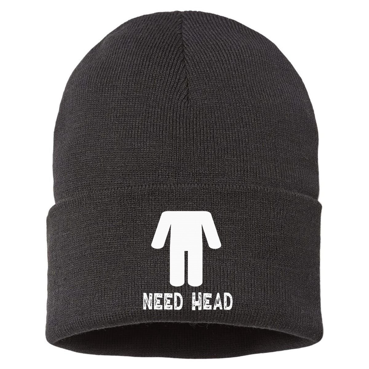 retro Need Head Adult Headless Man Sustainable Knit Beanie
