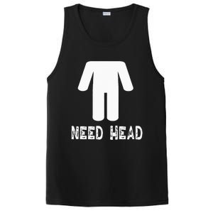 retro Need Head Adult Headless Man PosiCharge Competitor Tank