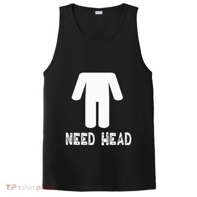 retro Need Head Adult Headless Man PosiCharge Competitor Tank